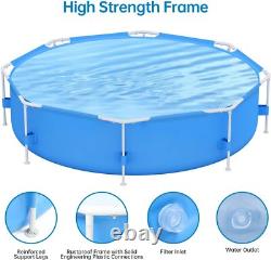 10ft X 30in Above Ground Pool Set Round Frame Swimming Pool 1185 Gallons Outdoor