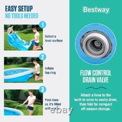 10ft x 30in Outdoor Inflatable Above Ground Swimming Pool Set with Filter Pump