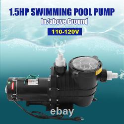 110-120V 1.5HP Filter Pump 6000GPH Inground Swimming POOL PUMP MOTOR with Strainer