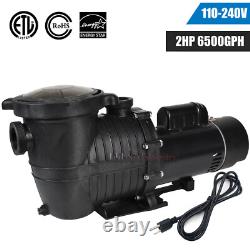 110-240V 2HP Inground Swimming Pool pump motor Strainer For Hayward with3ft Cord