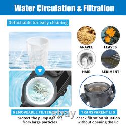 110-240V 2HP Inground Swimming Pool pump motor Strainer For Hayward with3ft Cord