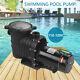 110-240v Inground Swimming Pool 2.0hp Portable Pump Motor With Filter Above Ground