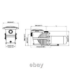 115-230v 1.5/2HP Inground Swimming Pool pump motor Strainer Hayward Replacement