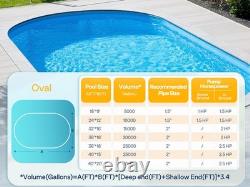 115V/230V 2.0HP Swimming Pool Pump 6800GPH with Self-Priming Motor In/Above Ground