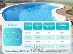 115V/230V 2.0HP Swimming Pool Pump 6800GPH with Self-Priming Motor In/Above Ground