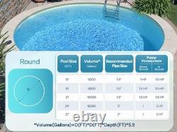 115V/230V 2.0HP Swimming Pool Pump 6800GPH with Self-Priming Motor In/Above Ground