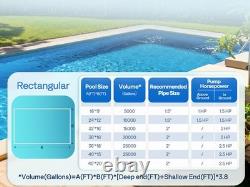 115V/230V 2.0HP Swimming Pool Pump 6800GPH with Self-Priming Motor In/Above Ground