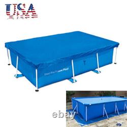 118.178.729.5in Ground Square Swimming Pool+Cover+Cloth Set US