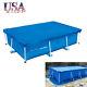 118.178.729.5in Ground Square Swimming Pool+cover+cloth Set Us
