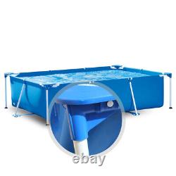 118.178.729.5in Ground Square Swimming Pool+Cover+Cloth Set US