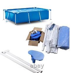 118.178.729.5in Ground Square Swimming Pool+Cover+Cloth Set US