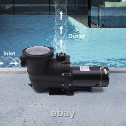 118.8 GPM Swimming Pool Pump In/Above Ground Pools Pump 2 HP Pool Pump 1500W NEW