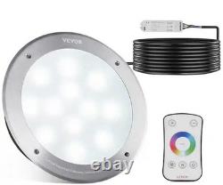 12-Volt LED Pool Light 10 In. 40-Watt Color Changing Inground Swimming Pool Ligh