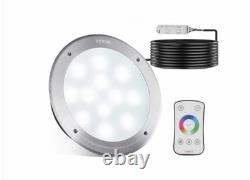 12-Volt LED Pool Light 10 In. 40-Watt Color Changing Inground Swimming Pool Ligh