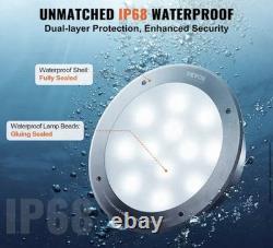 12-Volt LED Pool Light 10 In. 40-Watt Color Changing Inground Swimming Pool Ligh