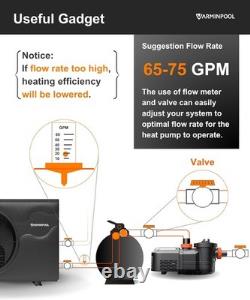 120000BTU Swimming Pool Heater 240V for Above Ground Inground Pool Heat Pump