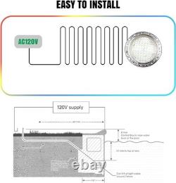 120V Pool Light for Inground Pools, 10 Inch LED Pool Lights with 50FT Cord