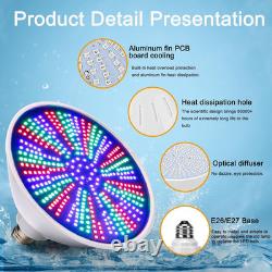 12V LED Color Changing Pool Light Bulb E26 for Inground Swimming Pool with