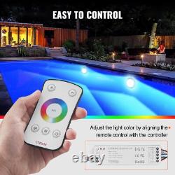 12V LED Pool Light 10In 40W RGBW Color Changing Inground Swimming Pool Spa Light
