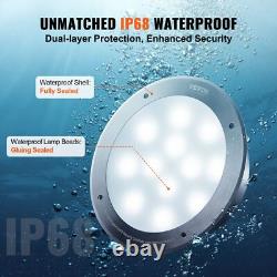 12V LED Pool Light 10In 40W RGBW Color Changing Inground Swimming Pool Spa Light