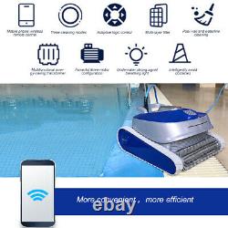 14-18m³/H Automatic Swimming Pool Inground Robotic Pool Cleaner RC, Blue