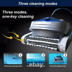 14-18m³/H Automatic Swimming Pool Inground Robotic Pool Cleaner RC, Blue