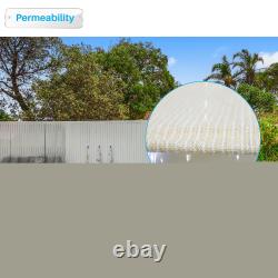 14-20ft Rectangle Winter Pool Cover Safety for Inground Swimming Pool Gray/Beige