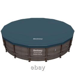 14 ft. X 42 in. Deep Power Steel Metal Frame Above Ground Swimming Pool Set with