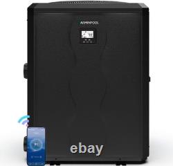140000 BTU Swimming Pool Heater Inverter Heat Pump w. WiFi, In/Above Ground