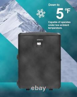 140000 BTU Swimming Pool Heater Inverter Heat Pump w. WiFi, In/Above Ground 140000 BTU Swimming Pool Heater Inverter Heat Pump w. WiFi, In/Above Ground