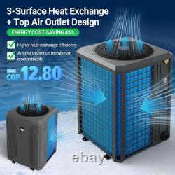 140K BTU Electric Swimming Pool Heater & Cooler Inverter Heat Pump, 42K Gal 140K BTU Electric Swimming Pool Heater & Cooler Inverter Heat Pump, 42K Gal