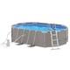 14x10 Ft Outdoor Backyard Above Ground Swimming Pool Set With Filter Pump Ladder