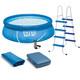 15 Ft. X 48 In. Easy Swimming Pool Kit With 1000 Gph Gfci Filter Pump