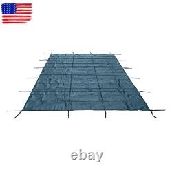 16×30FT Rectangle Safety Cover Green Mesh For 14×28FT Inground Swimming Pool