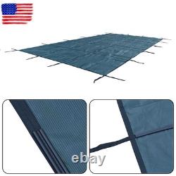 16×30FT Rectangle Safety Cover Green Mesh For 14×28FT Inground Swimming Pool