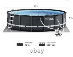 16' Above Ground Intex Swimming Pool