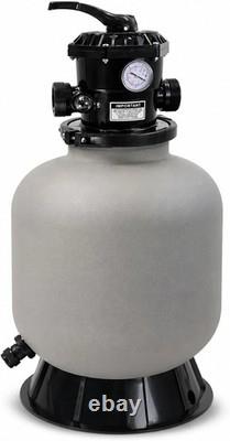 16 Above Inground Swimming Pool Sand Filter System 7-Way Multi-Port Valve Po