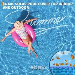 16 Mil Solar Pool Cover Heater 12x24 12x32 16x24 16x32 18x36 Ft Swimming Pool