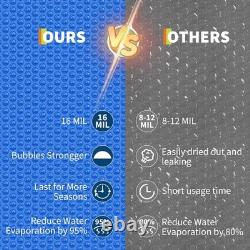 16 Mil Solar Pool Cover Heater 12x24 12x32 16x24 16x32 18x36 Ft Swimming Pool