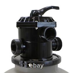 16 Sand Filter Swimming Pool In-ground Above Ground 7-Way Valve Port 21000 GAL