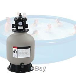 16 Swimming Pool Sand Filter Above Inground Pond Fountain Fit 1/2HP 3/4HP Pump