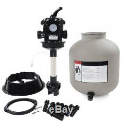 16 Swimming Pool Sand Filter Above Inground Pond Fountain Fit 1/2HP 3/4HP Pump