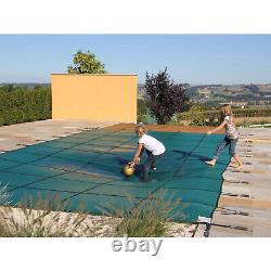 16'X32' Inground Swimming Pool Cover Safety Cover Rectangle Center Step Anti-UV