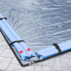 16' x 32' Rectangle In-Ground Swimming Pool Winter Cover 15 Year Slate Blue