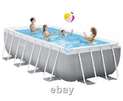 16' x 42 Rectangular Above Ground Swimming Pool Set with Filter Ladder Cover