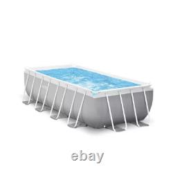 16' x 42 Rectangular Above Ground Swimming Pool Set with Filter Ladder Cover