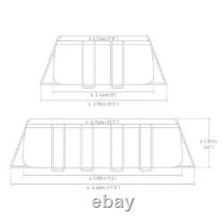 16' x 42 Rectangular Above Ground Swimming Pool Set with Filter Ladder Cover