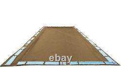 16'x24' Inground Solid Winter Swimming Pool Cover 25 Yr Warranty Rectangle