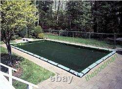 16'x32' Winter Swimming Pool Cover and 10 Water Tube Kit for Inground Pools