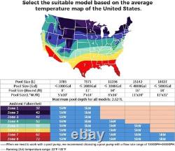 16000BTU Pool Heat Pump for Swimming Pool & Spa Heater